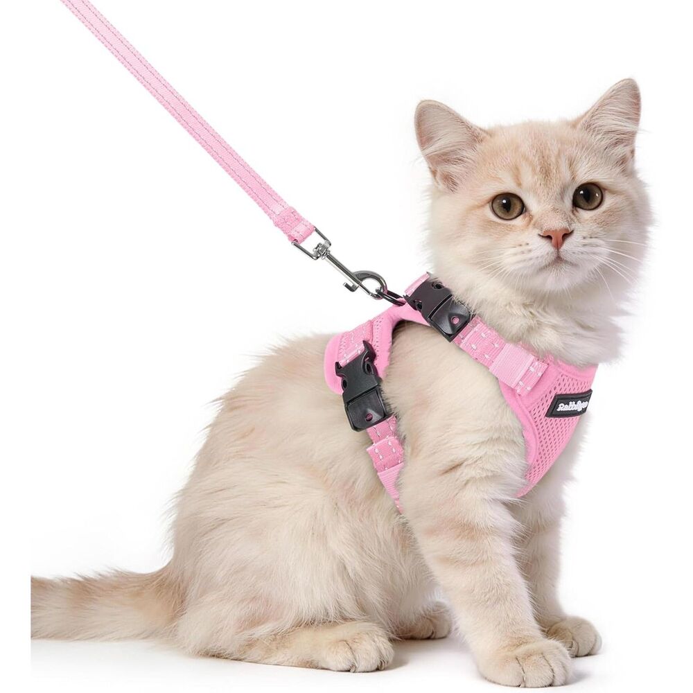 rabbitgoo Pet Cat Harness and 59" Leash Escape Proof Adjustable Vest for Cats